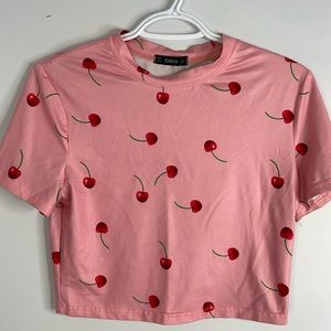 Cherries Crop Top XL SHEIN